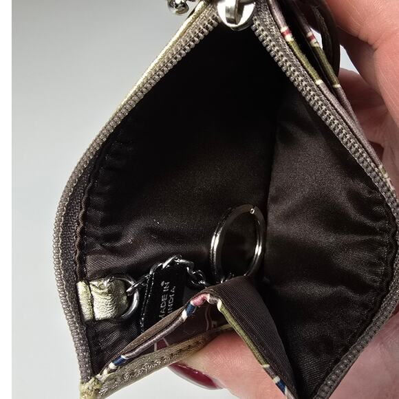 Coach gold leather Multi Color Signature Ashley Skinny ID wallet - Picture 3 of 7